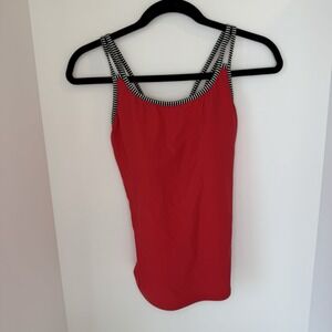 Miraclesuit Tankini Top‎ Red Size 10 D